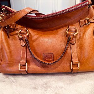 Dooney & Bourke Large Florentine Leather Satchel - Natural